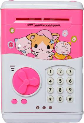 Toys Factory Kids Piggy Bank In Cartoon Print 8299 ( MANY COLOURS) Coin Bank