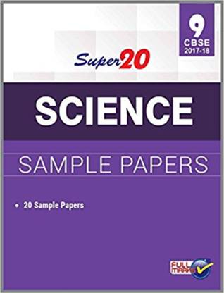 Super20 Science Sample Papers Class 9th CBSE 2017-18