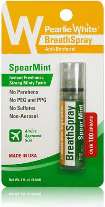 pearlie white Pearlie White BreathSpray SpearMint 8.5ml (100 sprays) Spray