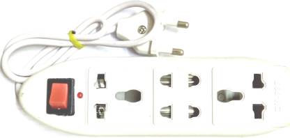 Divye Electronics Solutions Portable Travel Extension Cord 6 A Three Pin Socket