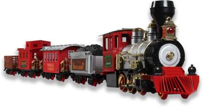 Toys Bhoomi Whistle Whistling Classic Train Track Toy With Realistic Train Sound & Headlight - Over 666CM Orbit Circumference