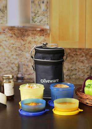 Oliveware LB36 4 Containers Lunch Box