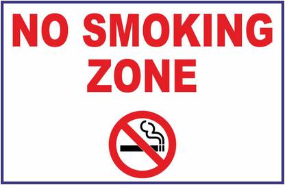 No Smoking Zone Paper Print