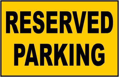 Reserved Parking Paper Print