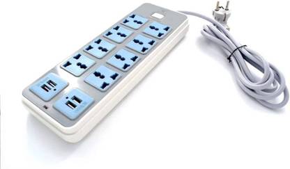 STC Extension Cord High Power 4 Port USB Charging Station 8  Socket Extension Boards