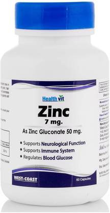 HealthVit Zinc Gluconate 50 mg