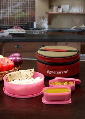 Signoraware Plastic Grocery Container  - 800 ml, 140 ml