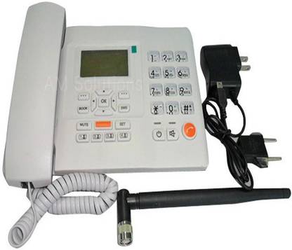 INFINITY Huawei F 501 SIM Card enabled Rechargeable Cordless Landline Phone (White)_19 Corded Landline Phone