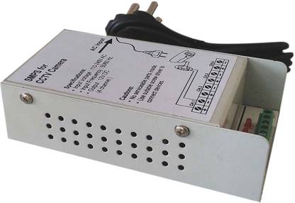 bvslf 4 Channel SMPS for CCTV / Surveillance / Spy Camera, output 12 V DC, power supply adaptor for up to 4 CCTV cameras 12 Watts Computer PSU with 4 SATA Cables