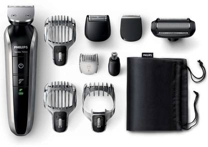 PHILIPS QG3387/15 Multi Grooming Kit 9 in 1 Head To Toe Grooming Kit 50 min  Runtime 4 Length Settings