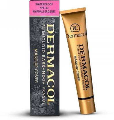 Dermacol Make-Up Cover Waterproof Hypoallergenic SPF 30, Cover All Acne Scar and Tattoo SHADE 211 Foundation