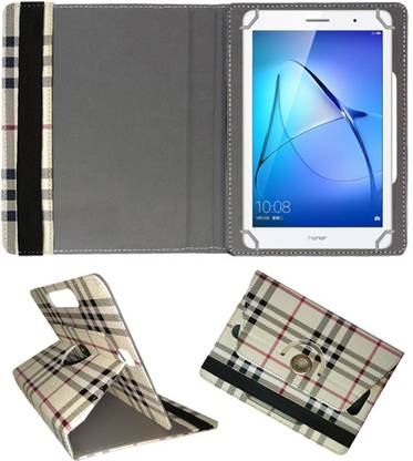 Fastway Book Cover for Honor MediaPad T3 8 inch Designer Rotating Case