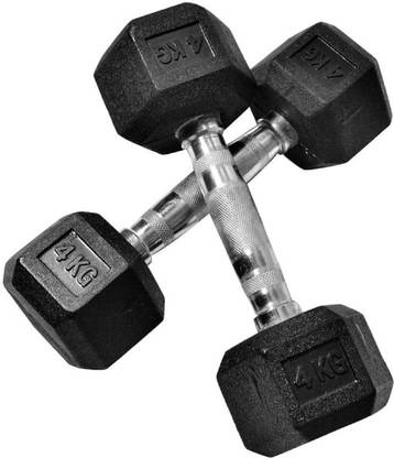SHREE Fixed Weight Dumbbell (4kg each) (8 kg) Fixed Weight Dumbbell