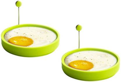 lagfly Nonstick High-grade Silicone Round Shape Egg Ring Omelets -Pancake Mold for Breakfast ,Sandwiches and More Set of 2 Silicone Egg Separator Set