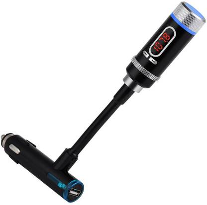 Mpow Streambot Y Wireless Bluetooth FM Transmitter Radio Adapter Handsfree Car Kit with Hands-Free Calling, Music Control, and Charging Port for iPhone 5S 5 5C 4S 4 iPod, Android cell phone, MP3 Players and other devices FM Radio