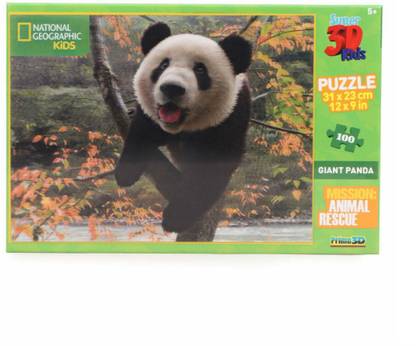 Prime 3D National Geographic Giant Panda - 100 Pcs