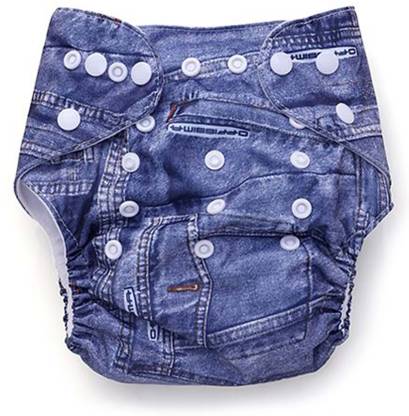 OLE BABY REUSABLE Nappy Organic Cotton Anti Bacterial Washable Free Size Adjustable WaterProof with Organic Insert Liner 0-3 Years