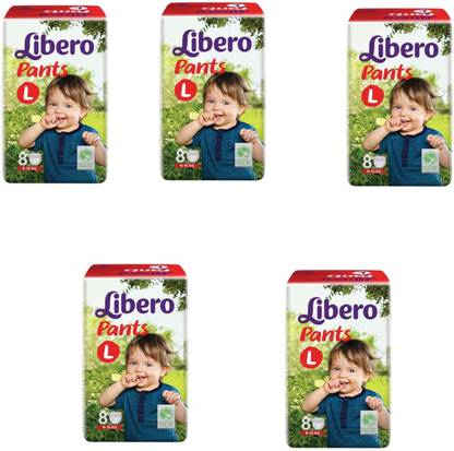 LIBERO Libero Large Size Diaper Pants (8 Counts) Pack of 5 - L