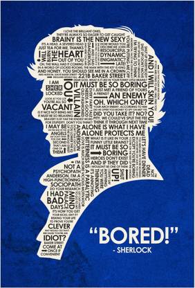 Wall Poster Sherlock Bored Paper Print
