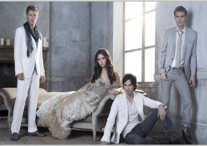 Wall Poster Claus Damon Stephen And Elena Paper Print