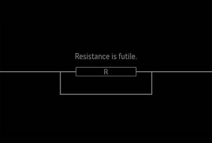 Athah Frameless Poster Resistance is Futile Paper Print