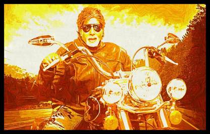 Wall Poster Bollywood Superstar Amitabh Bachchan Paper Print