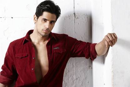 Athah Siddharth Malhotra Red Shirt Poster Paper Print Rolled Paper Print