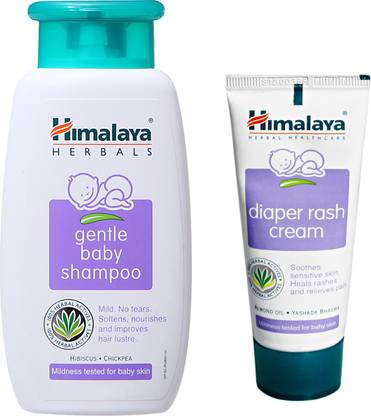 Himalaya Herbals Herbals gentle baby Shampoo (100ml)+Himalaya Diaper Rash Cream (50g)