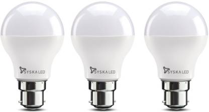Syska 3 W Round B22 LED Bulb