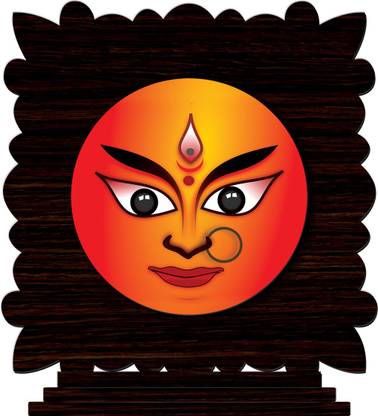CRAZYINK DEVI SHAKTI FACE Decorative Showpiece  -  10 cm