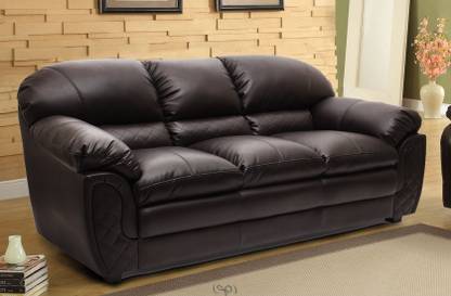 Hometown Mirage_br Leatherette 3 Seater  Sofa