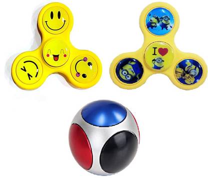 Krypton Minion. Cartoon Characters & top ball Fidget Spinner Toy With Pack of 4