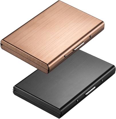 StealODeal Black and Rose Gold Metal Limited Edition Atm 6 Card Holder
