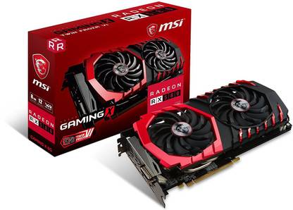 MSI Radeon RX 580 GAMING X 8G GDDR5 8 GB AMD/ATI Chipset 256 bit 8000 MHz Graphics Card