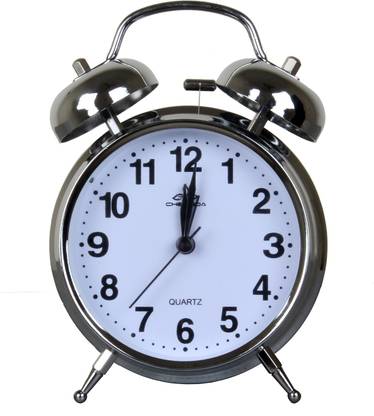 ONEKLIK Analog Steel- Twin Bell Alarm Clock