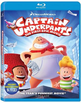 Captain Underpants The First Epic Movie blu ray