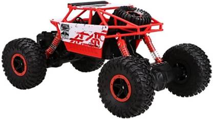 SANJARY GOOD QUALITY HIGH SPEED 1:18 Scale 2.4 Ghz 4 Wheel Drive Rock Crawler Rally Car (Red)