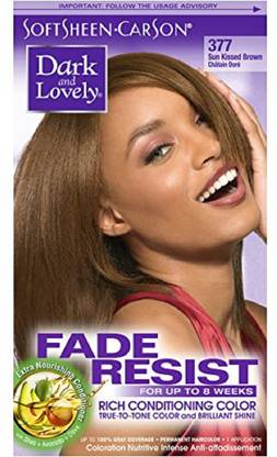 Dark and Lovely SoftSheen-Carson Fade Resist Rich Conditioning Color Sunkissed Brown 377 , sunkissed brown