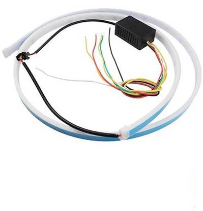 AutoStark Blue Light Car Tail Lamp Strip With Red Backlight And Flowing Indicators Car Fancy Lights
