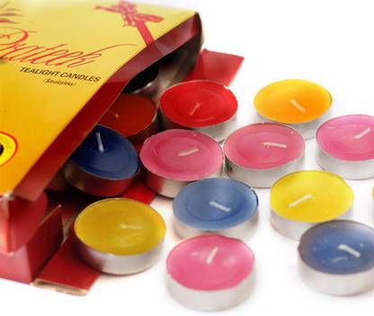 Skycandle.in Multi-Colored Tealight (Pack of 50) Candle