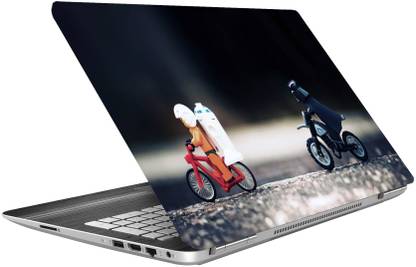 imbue Cycle cartoon Laptop Skin Decal 15.6 x 10.3 Inches Digital Quality Digital Quality Vinyl Laptop Decal 15.6