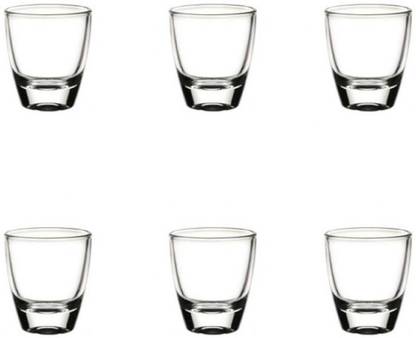 CLASSYGLASS (Pack of 6) RED CHERRY SHOT GLASS Glass Set Shot Glass