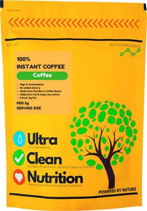 Flex Protein Flex Protein 100% Pure Instant Coffee Nutrition Drink