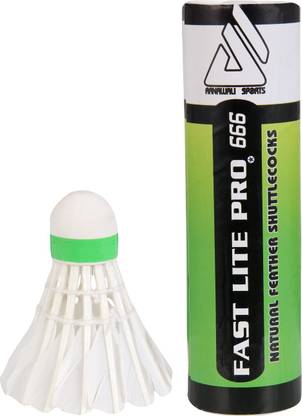 AS Fast Lite Pro - 666 Natural Feather Shuttle  - White