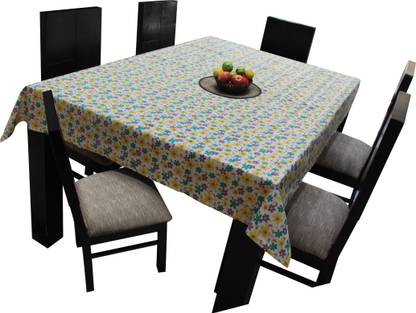 AIRWILL Floral 6 Seater Table Cover