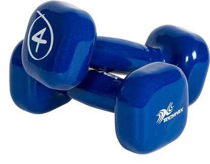 Technix VINYL DUMBBELLS - 4Kg (Pair) Fixed Weight Dumbbell