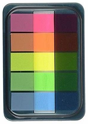 CHROME 9070 44mm x 12mm Neon Prompt Me Flags 25 Sheets Regular, 5 Colors