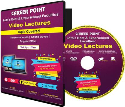 Career Point Kota JEE/NEET Video Lectures on DVD : Transverse waves, Sound waves, Doppler Effect : by Career Point, Kota Faculty