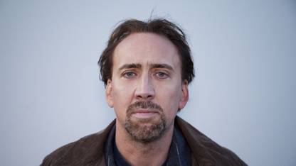 nicolas cage actor face look bristle on fine art paper 13x19 Paper Print