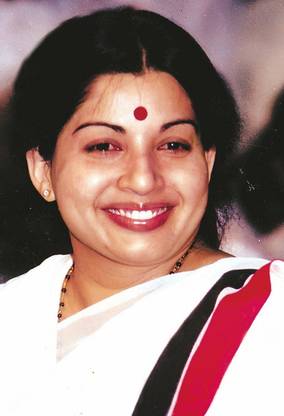 J Jayalalithaa Young Pic Amma Digital Painting 2 on fine art paper 13x19 Fine Art Print